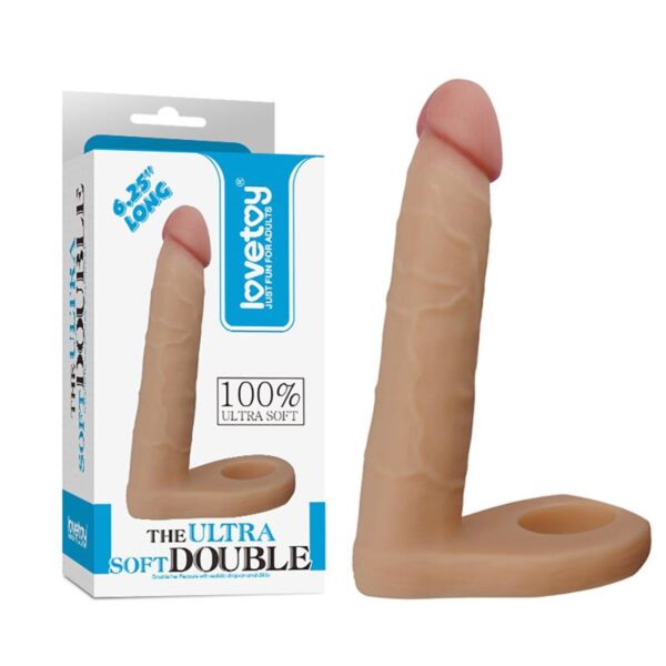 DILDO THE ULTRA SOFT DOUBLE 6.25 FLESH - IMAGE 7