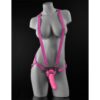 DILLIO 7 STRAP ON SUSPENDER HARNESS SET PINK