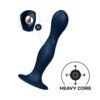 DOUBLE BALL R WEIGHTED DILDO DARK BLUE