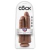 DOUBLE DILDO TWO COCKS ONE HOLE TAN 9