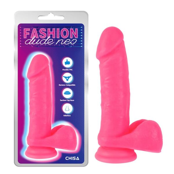 DUAL DENSITY DILDO PINK 7.6 - IMAGE 5