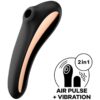 DUAL KISS CLITORIS SUCKER AND VIBE 2 IN 1 BLACK