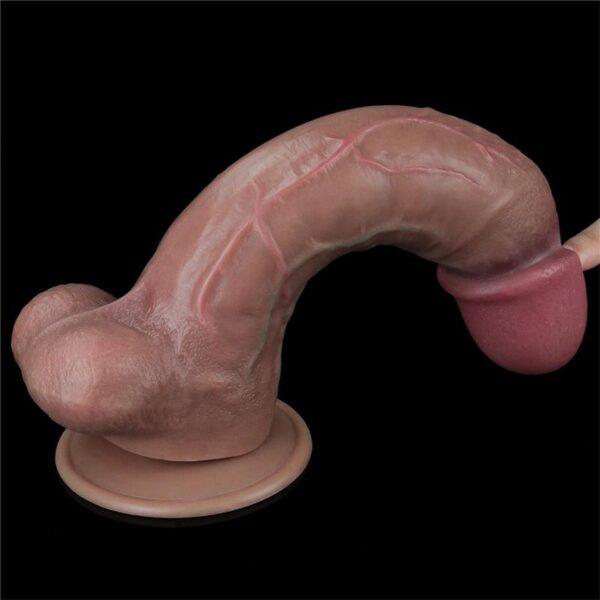 DUAL LAYERED PLATINUM SILICONE DILDO 10.5 - IMAGE 8