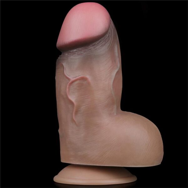 DUAL LAYERED PLATINUM SILICONE DILDO 7 - IMAGE 2