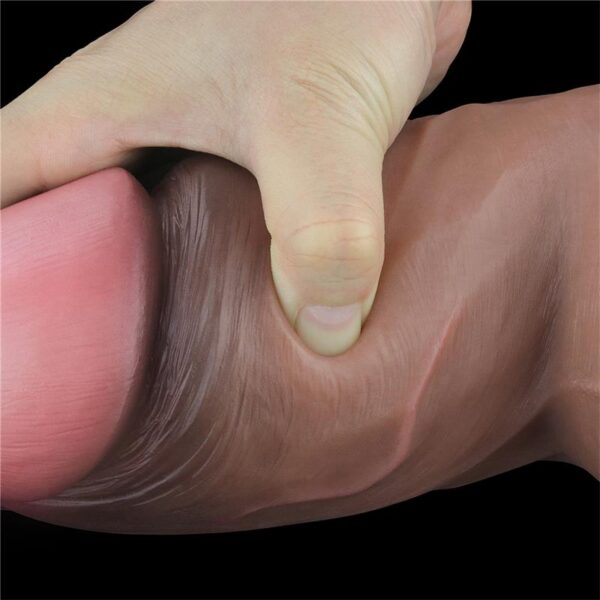 DUAL LAYERED PLATINUM SILICONE DILDO 7 - IMAGE 6