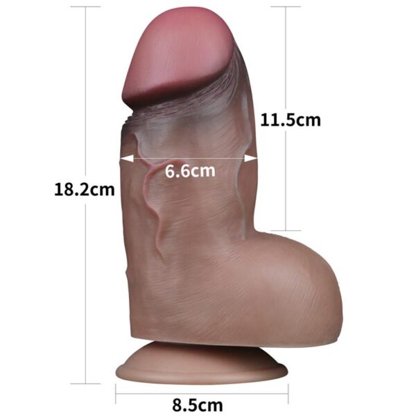 DUAL LAYERED PLATINUM SILICONE DILDO 7 - IMAGE 9