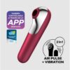 DUAL LOVE VIBE AND SUCKER WITH AIR PULSE RED
