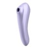 DUAL PLEASURE APP VIBE AND PULE AIR SUCKER RECHARGABLE MAUVE