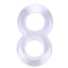 DUO COCK 8 BALL RING CLEAR