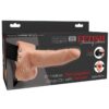 ELASTIC STRAP ON WITH 6 HOLLOW DILDO 10 FUNCTIONS REMOTE CONTROL USB