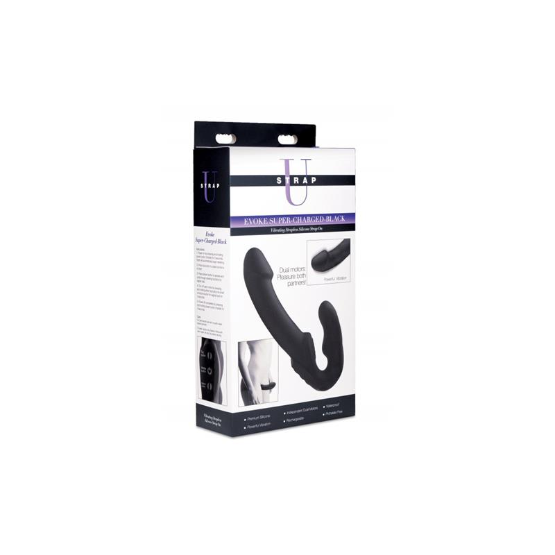 Evoke Vibrating Strapless Strap On sleek design