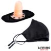 FACE MASK WITH 6 CM DETACHABLE DILDO
