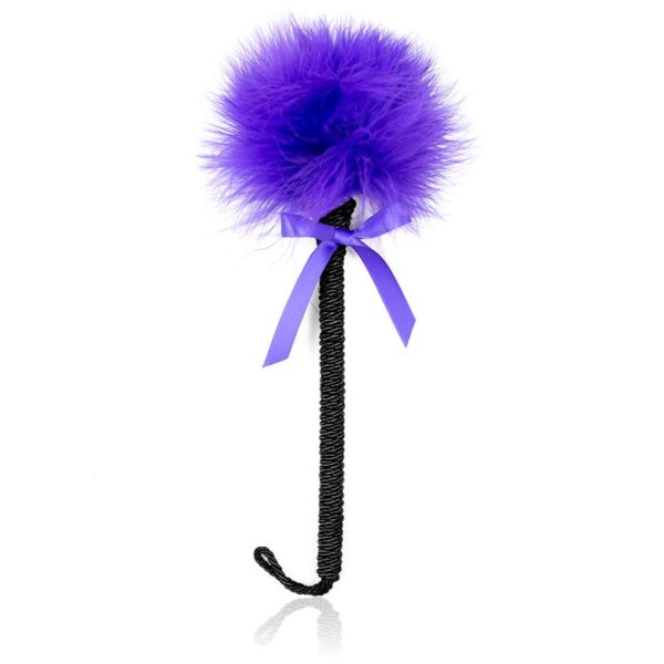 FEATHER TICKLER WITH BOW 25 CM PURPLE
