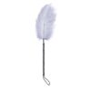 FEATHER TICKLER WITH WRAPPED 46 CM BLACKWHITE
