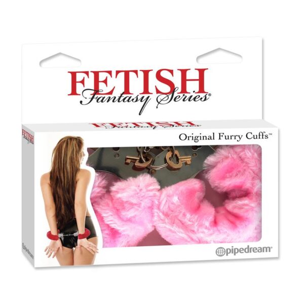 FETISH FANTASY SERIES ORIGINAL FURRY CUFFS PINK - IMAGE 4
