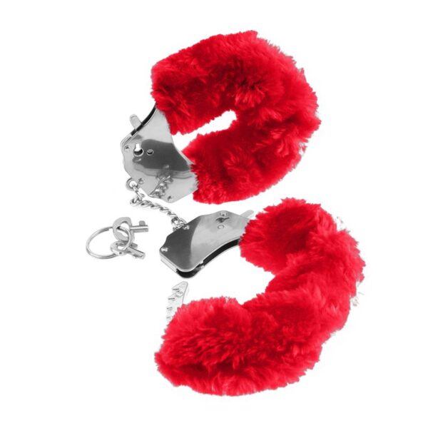 FETISH FANTASY SERIES ORIGINAL FURRY CUFFS RED