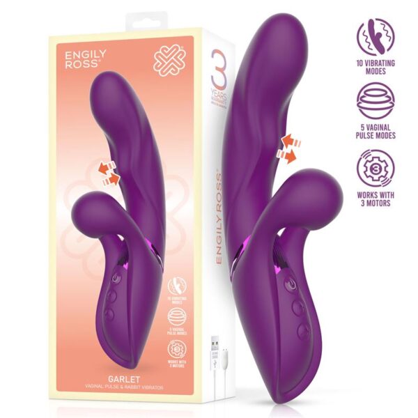 GARLET VIBE WITH PULSATION BALL 3 MOTORS PLEASURE TOY
