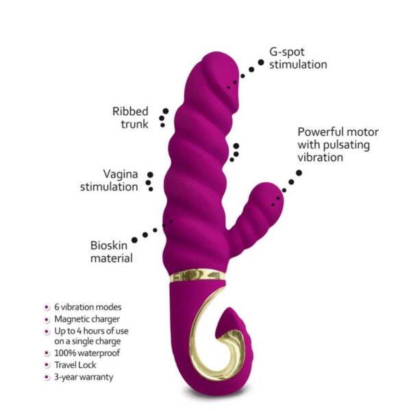 GCANDY SWEET VIBE RASPBERRY RECHARGEABLE VIBRATOR