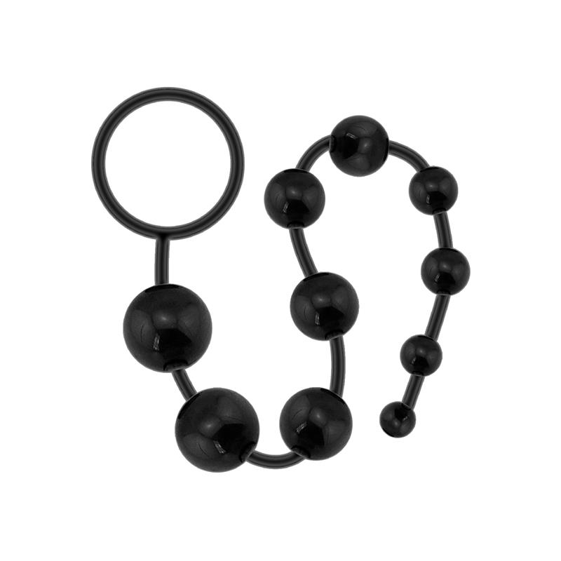 G.FLEX BENDABLE THAI ANAL BEADS BLACK 2 G.FLEX BENDABLE THAI ANAL BEADS BLACK - IMAGE 2