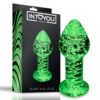 GLOW IN THE DARK GLASS BUTT PLUG