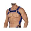 H4RNESS05 CHEST HARNESS NEON ELECTRIC BLUE ONE SIZE