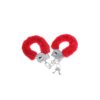 HANDCUFFS WITH FUR RED