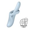 HEAT FLEX 4 ROTATING AND HEATING VIBRATOR BLUE