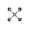 HOGTIE WITH HAND AND ANKLECUFFS BLACK