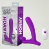 HORNY HUNTER VIBRATING ANAL PLUG WITH REMOTE CONTROL LIQUID SILICONE USB