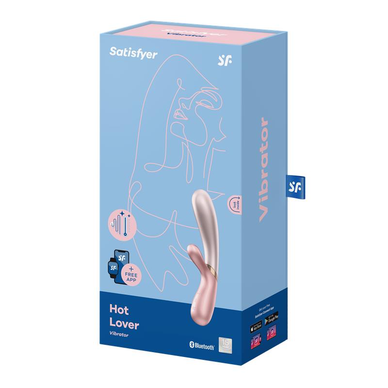 HOT LOVER HEAT EFFECT VIBRATOR WITH APP DUO-PINK 6 HOT LOVER VIBRATOR PRODUCT PACKAGING