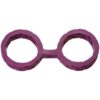 JAPANESE HANDCUFFS FOR BONDAGE PREMIUM SILICONE SIZE L PURPLE