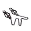 JAPANESE NIPPLE CLAMPS WITH CHAIN BLACK