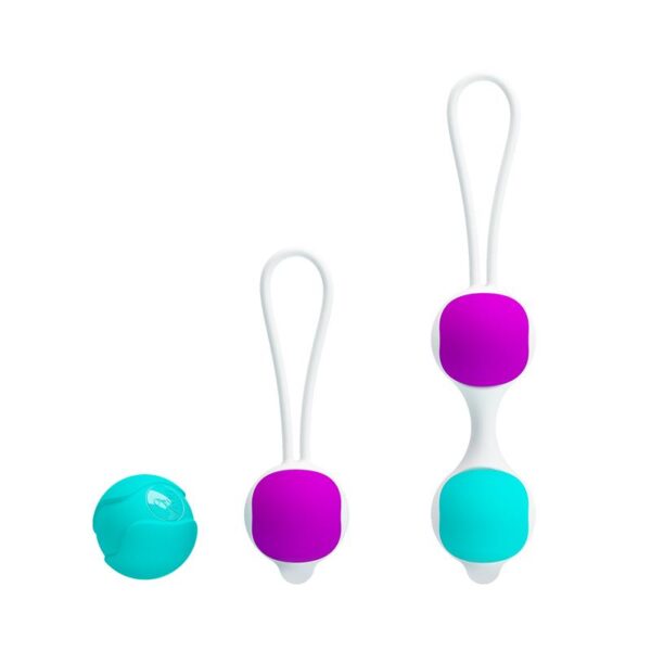 KEGEL BALLS ORGASMIC BALLS PINK AND BLUE - IMAGE 2
