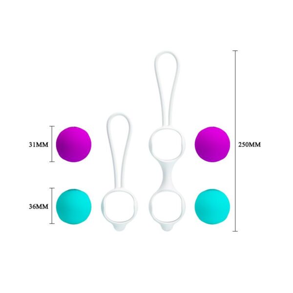 KEGEL BALLS ORGASMIC BALLS PINK AND BLUE - IMAGE 5