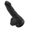 KING COCK COCK WITH BALLS 6 BLACK