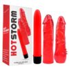 KIT DILDO AND VIBE HERS DILDO KIT RED