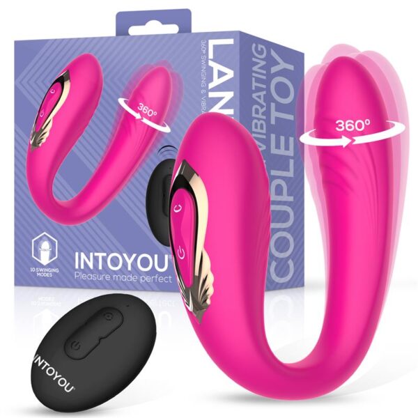 LANTY COUPLES TOY WITH 360º OSCILLATION AND REMOTE CONTROL