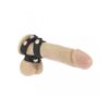 LEATHER PENIS AND BALL STRAP