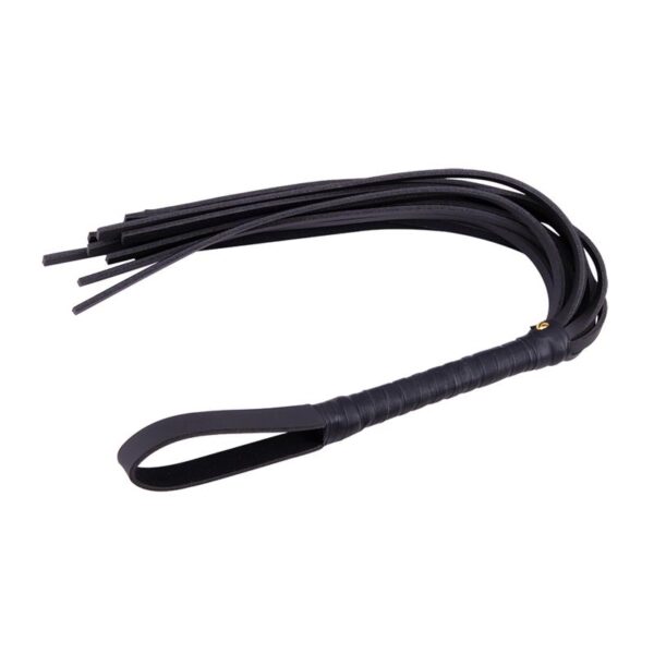 LEATHER WHIP 72 CM BLACK - IMAGE 4