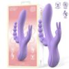 LINDSAY VIBE WITH ANAL CHAIN LIQUID SILICONE UNIBODY FLEXIBLE 2 MOTORS