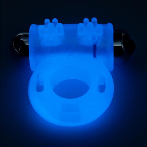 LUMINO PLAY VIBRATING PENIS RING BLUE LIGHT - IMAGE 2