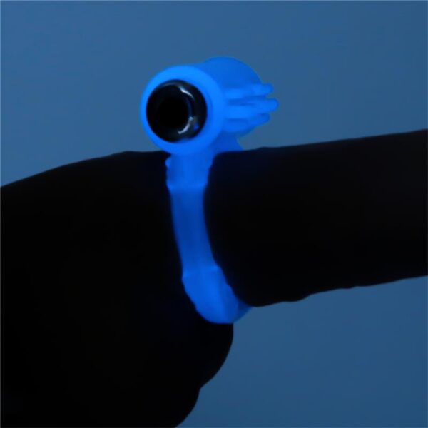 LUMINO PLAY VIBRATING PENIS RING BLUE LIGHT - IMAGE 4