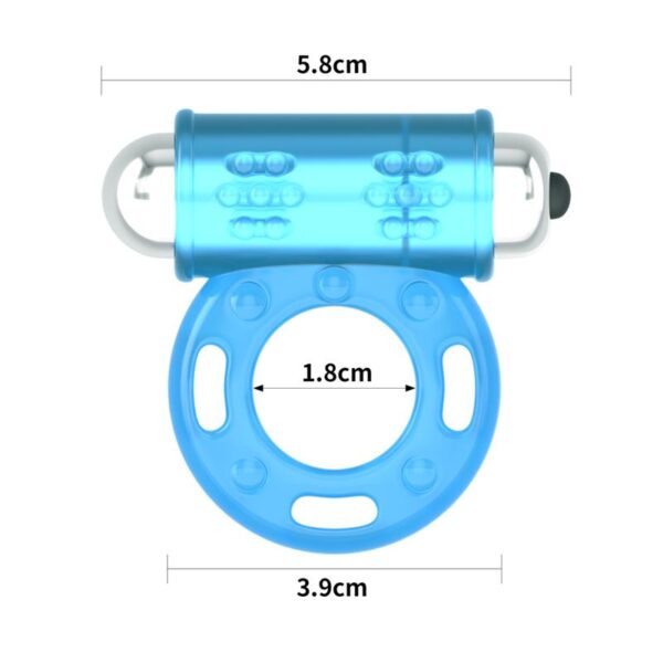 LUMINO PLAY VIBRATING PENIS RING BLUE LIGHT - IMAGE 6
