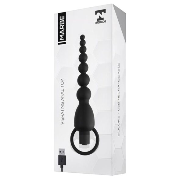 MARBE ANAL CHAIN WITH VIBRATION USB SILICONE - IMAGE 3