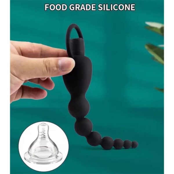 MARBE ANAL CHAIN WITH VIBRATION USB SILICONE - IMAGE 6