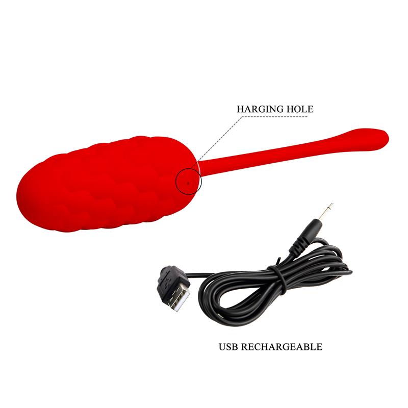 MARINA VIBRATING EGG RED 9 MARINA VIBRATING EGG RED - IMAGE 9