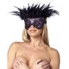 MASCARA DE LUJO CON PLUMAS PURPLE
