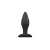MEDIUM BLACK SILICONE BUTTPLUG