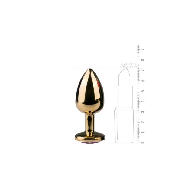 METAL BUTT PLUG NO. 1 - GOLD - IMAGE 3