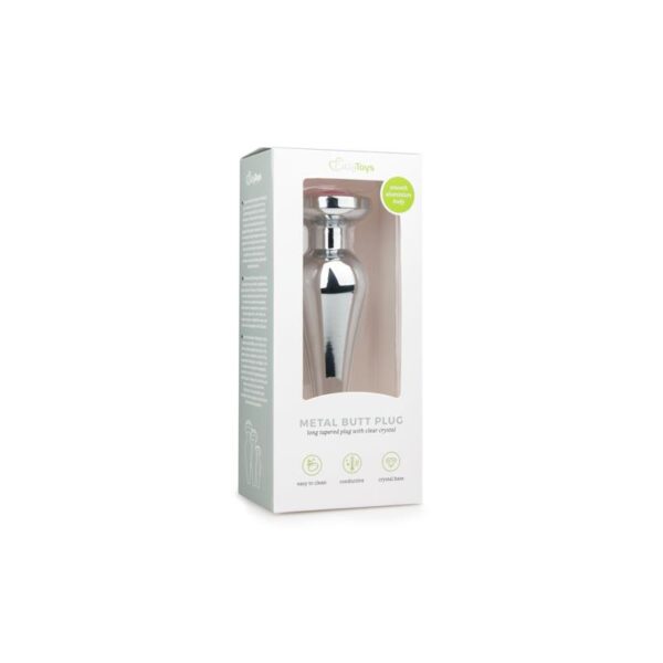 METAL BUTT PLUG NO. 11 SILVER PINK - IMAGE 4